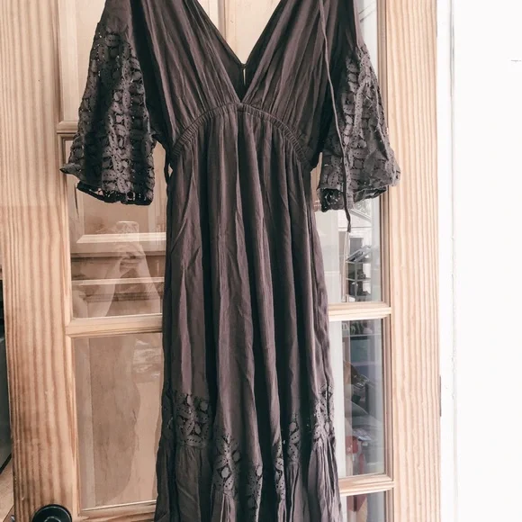 Chocolate Brown Boho Jumpsuit - Picture 6 of 7